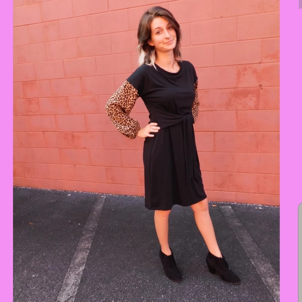 Eliza Leopard Dress